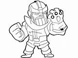 Thanos Gauntlet Coloring Pages sketch template