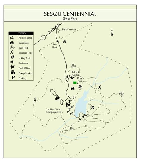 Sesquicentennial State Park Map - Sesquicentennial State Park SC USA ...