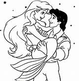 Prince Eric Little Mermaid Coloring Pages Sketch Page sketch template