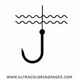 Fish Hook Coloring Page  Ultra Pages sketch template
