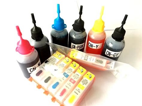 6 Colors PGI 425 CLI 426 Ink Refill Kit For Canon PIXMA MG8140 MG6140 MG6240 MG8240 Printers ...