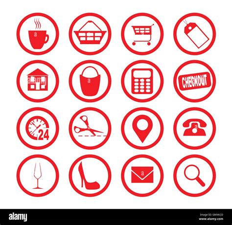 Store Icon Collection Stock Vector Image & Art - Alamy