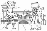 20  TV Man Coloring Pages Free Printable PDF & Online Coloring sketch template