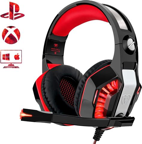 Beexcellent Gaming Headset for PS4 Xbox One PC, Noise-Isolation ...