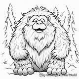 Yeti Coloring Pages  Free & Printable sketch template