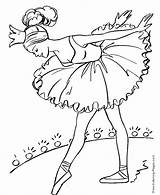 Pretty Ballerina Coloring Page  Free Printable Pages sketch template