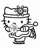 Free Winter Coloring Pages Hello Kitty Winter Coloring For Kids  sketch template