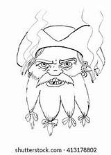 Blackbeard Coloring Page Printable Pages sketch template