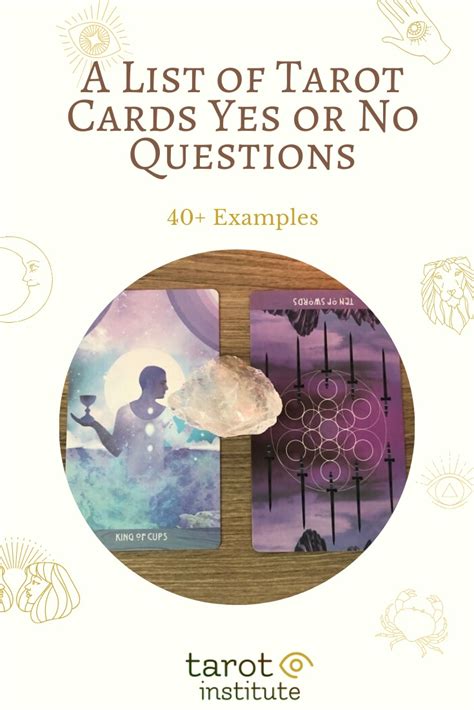 A List of Tarot Cards Yes or No Questions [40+ Examples]