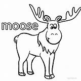 Moose Outline Coloring Pages sketch template
