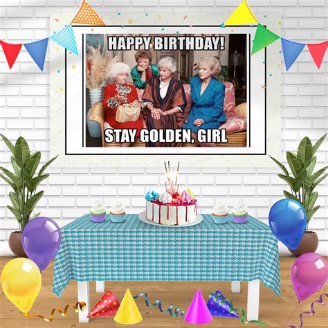 The Golden Girls Meme Bn Birthday Banner Personalized Party Backdrop D – Ediblecakeimage