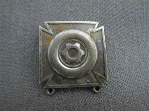 Original WW2 US Motor Vehicle Driver and Mechanic badge, sterling marked | #4632713288