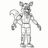 Fun Time Foxy Coloring Pages sketch template