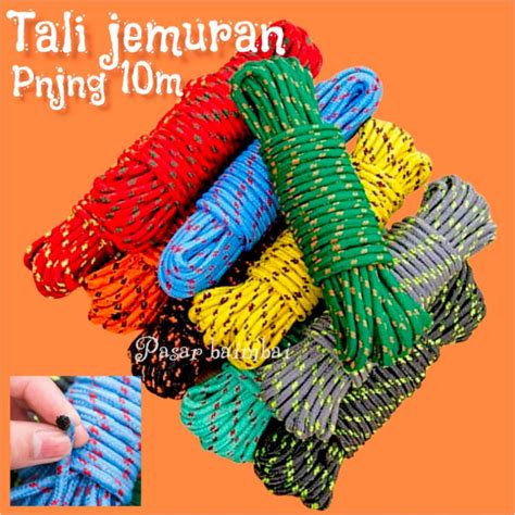 Jual TALI JEMURAN 10M TALI TAMBANG NYLON BUAT JEMURAN BAJU TALI POT GANTUNG TALI TAMBANG ...