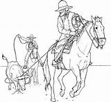 2 Cowboys Riding Horses Coloring Page  YaritzafvWeiss sketch template