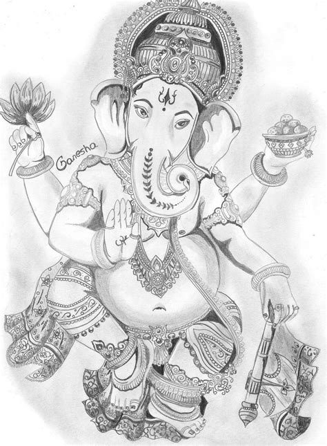 Ganesh Drawing - Cliparts.co