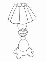 Lamp Coloring Pages sketch template