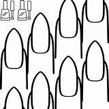 Printable Nail Coloring Pages Free For Kids And Adults sketch template