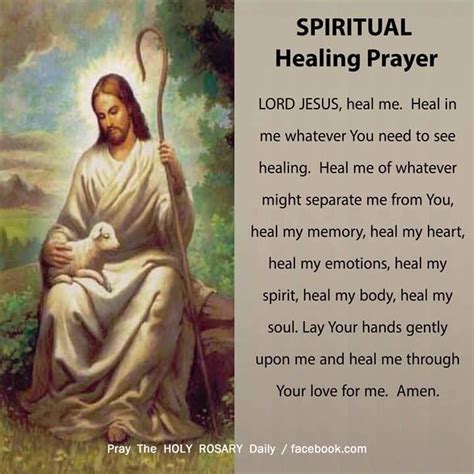 Healing Prayer - LORD JESUS, heal me. Heal in me whatever You need to see healing. Heal me fr ...