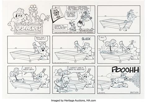 Jim Davis US Acres Consecutive Sunday Comic Strips Original Art | Lot ...