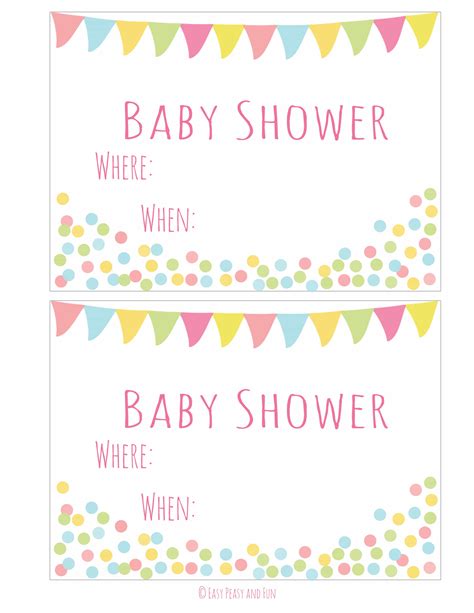Free Printable Baby Shower Invitations