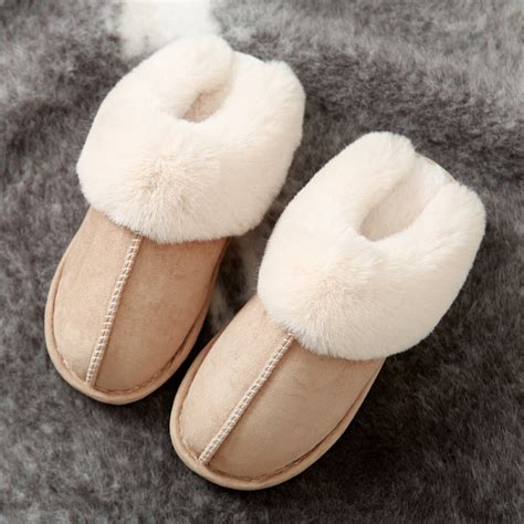 Womens Slippers Soft Plush Warm Fuzzy House Shoes