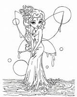 Fantasy Fairy Coloring Page  Free Printable Pages For Kids sketch template