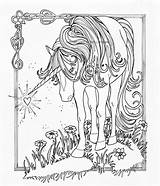 Adult Coloring Pages Of Unicorns sketch template