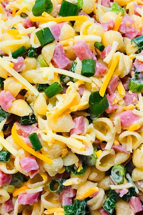 Ham Pasta Salad (One Bowl) | One Pot Recipes