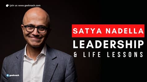 Satya Nadella Leadership & Life Lessons - Geeknack