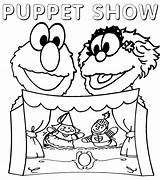 Puppet Coloring Page sketch template