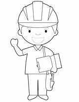Engineer Coloring Page sketch template