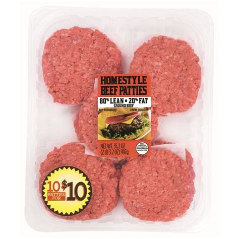 Kroger Ground Beef Patties Nutrition Facts – Runners High Nutrition