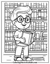 Librarian Coloring Pages Free PDF Printables  Sheets For Kids sketch template