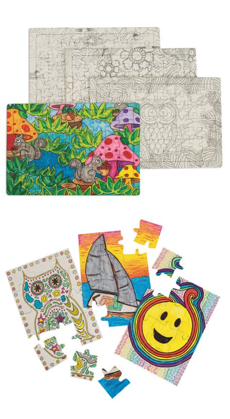 Color your own puzzle! Start with a blank canvas or use our pre-printed ...