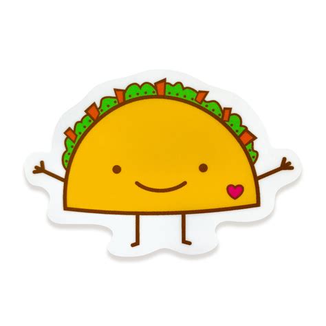 Taco ‹ Stickers ‹ Accessories « Night Owl Paper Goods — Stationery & Wood Gifts