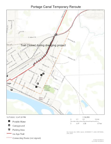 Portage Canal Temp Reroute - Ice Age Trail Alliance