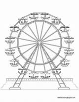 Ferris wheel coloring Page  Download Free sketch template