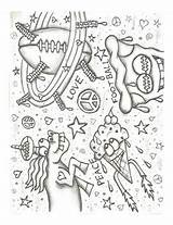 “Peace Love And Football” Coloring Page  A just For Fun Coloring sketch template