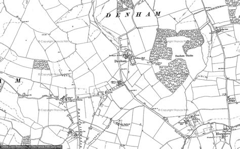 Old Maps of Denham, Suffolk - Francis Frith