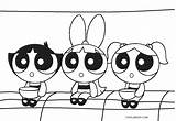 Powerpuff Girls Coloring Pages Cheerleader sketch template
