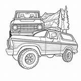 Ford Bronco Coloring Pages  Nation sketch template