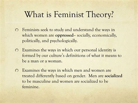 PPT - Feminist Theory PowerPoint Presentation, free download - ID:2680275