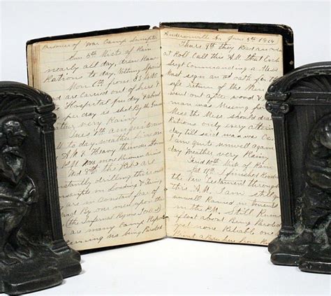 Civil War Union Soldier Manuscript Diary from Andersonville Prison | CIVIL WAR, DEWITT C ...