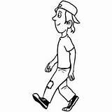 Walk Coloring sketch template