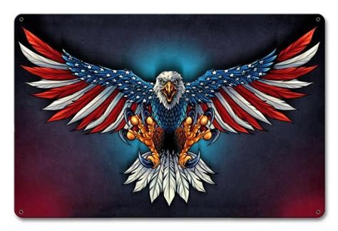 United States Bald Eagle With Flag Wings 3 Sizes Patriotic | Etsy | Eagle painting, American ...