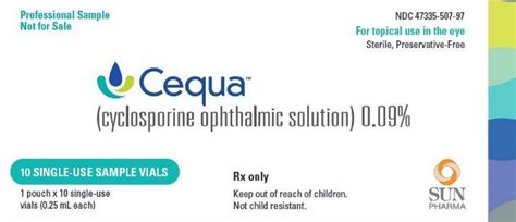 Cequa Ophthalmic Solution - FDA prescribing information, side effects ...