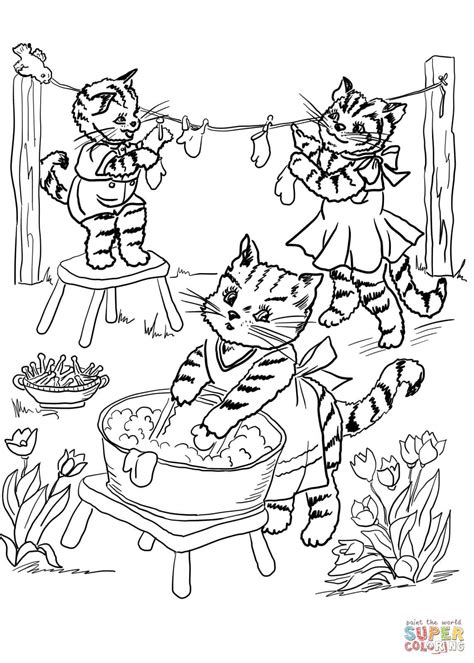 Three Little Kittens coloring page | Free Printable Coloring Pages ...