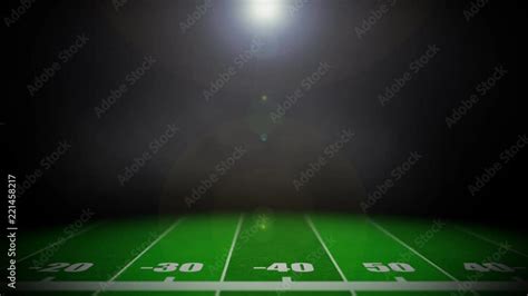 An animated American football field background with dramatic smoke and lens flare. Stock Video ...