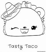 Tasty Taco Num Noms Coloring Page Printable sketch template